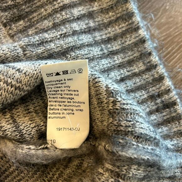 Vintage SONIA RYKIEL Gray Mohair Wool Cardigan Sweater Pink Trim Buttons Small - Picture 13 of 13